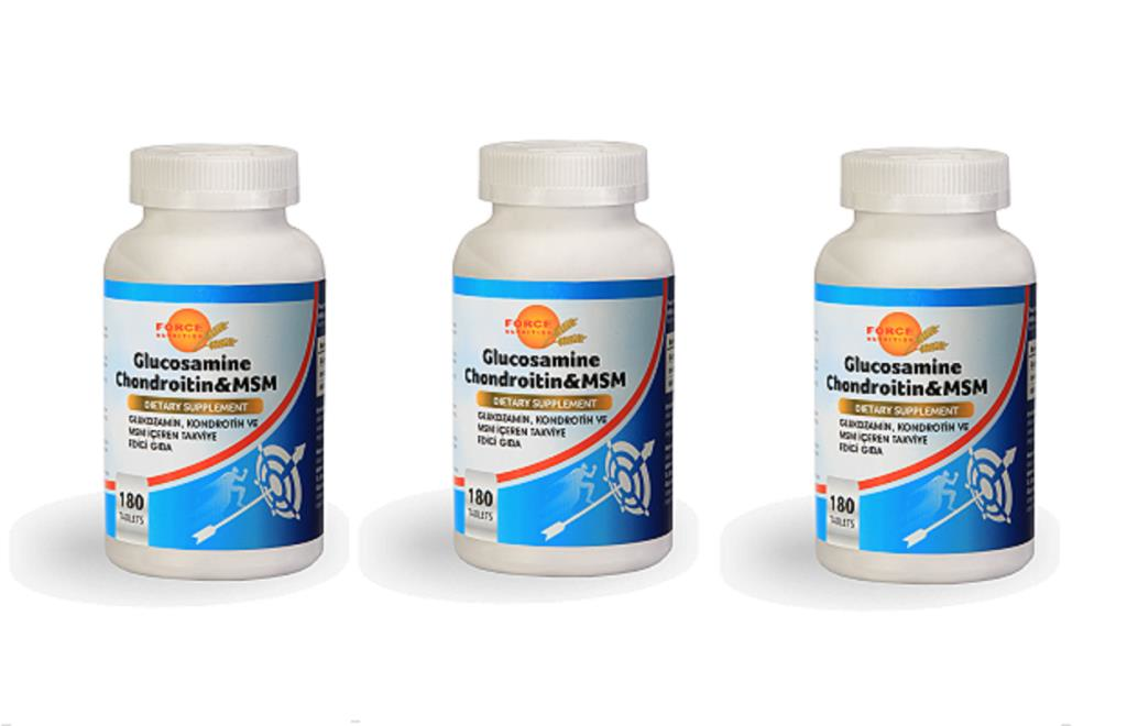 Glucosamine Chondroitin & MSM 180 Tablet 3 Kutu