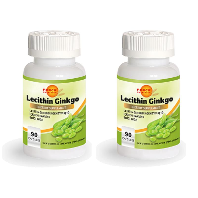 Lesitin Ginkgo Biloba Koenzym Q10 90 Kapsül 2 Kutu