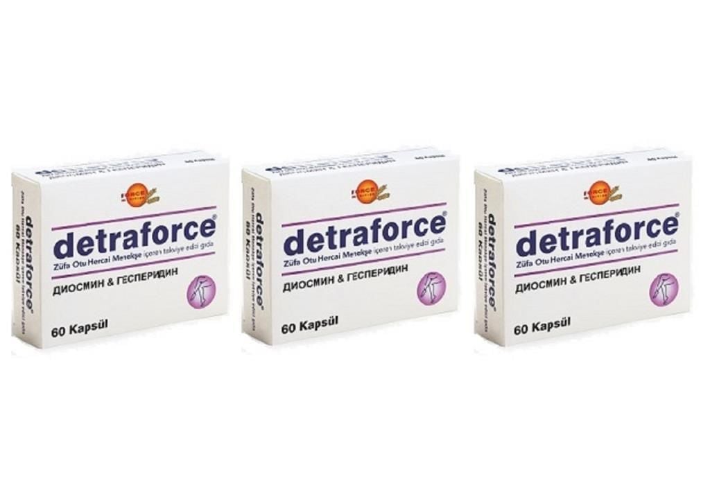 Detraforce 60 Kapsül | 3 Adet