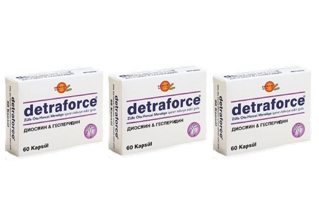 Detraforce 60 Kapsül | 3 Adet