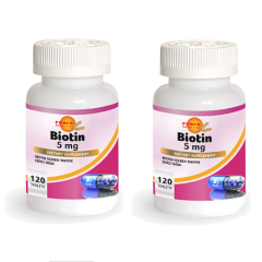 Biotin 5 mg 120 Tablet 2 Kutu