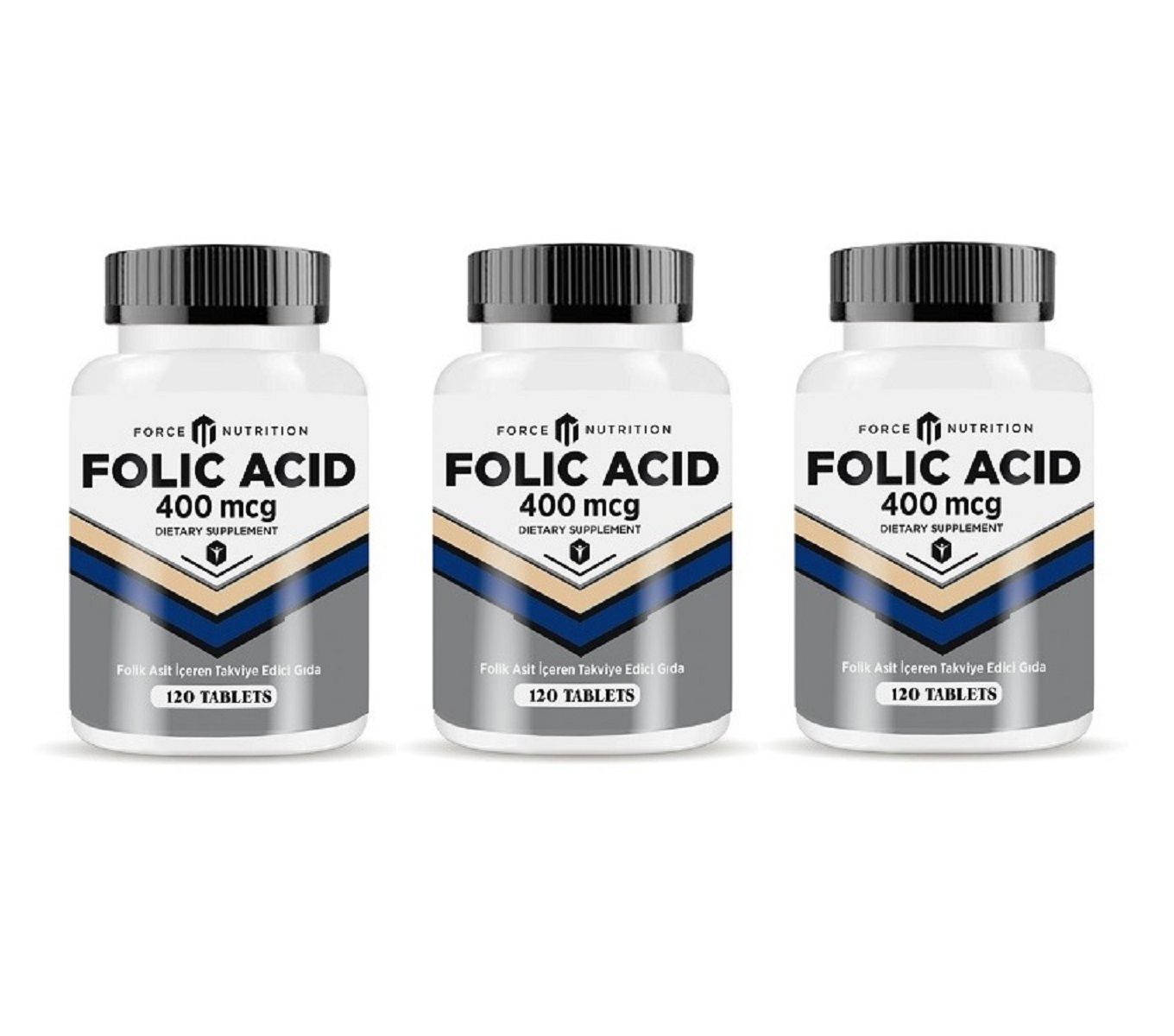 Folic Asid 400 Mcg 120 Tablet 3 kutu