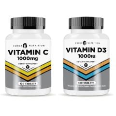 Vitamin C 120 Tablet + Vitamin D3 120 Tablet