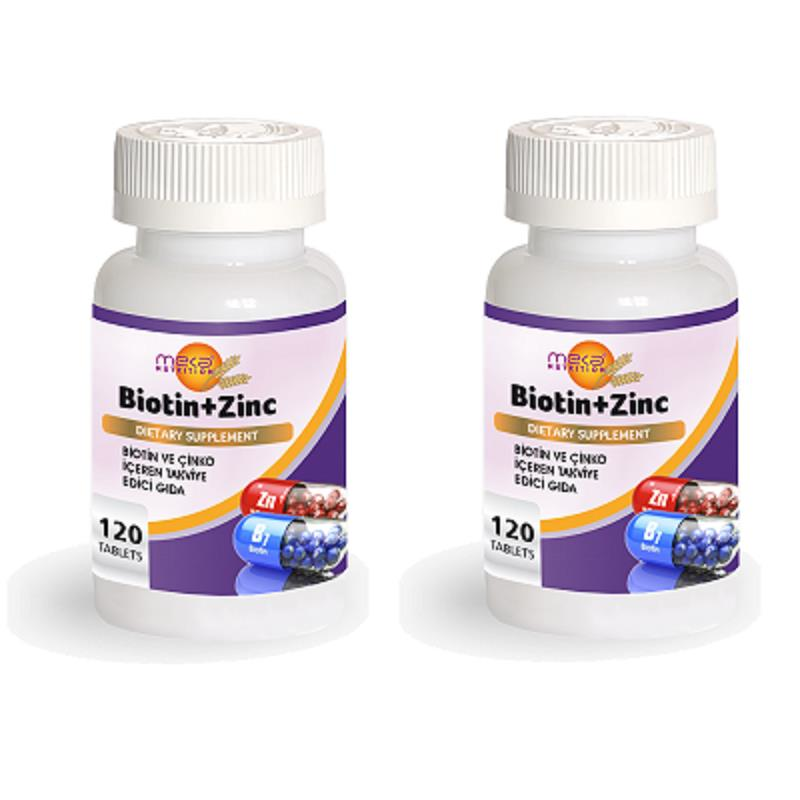 Biotin Çinko 120 Tablet 2 Kutu