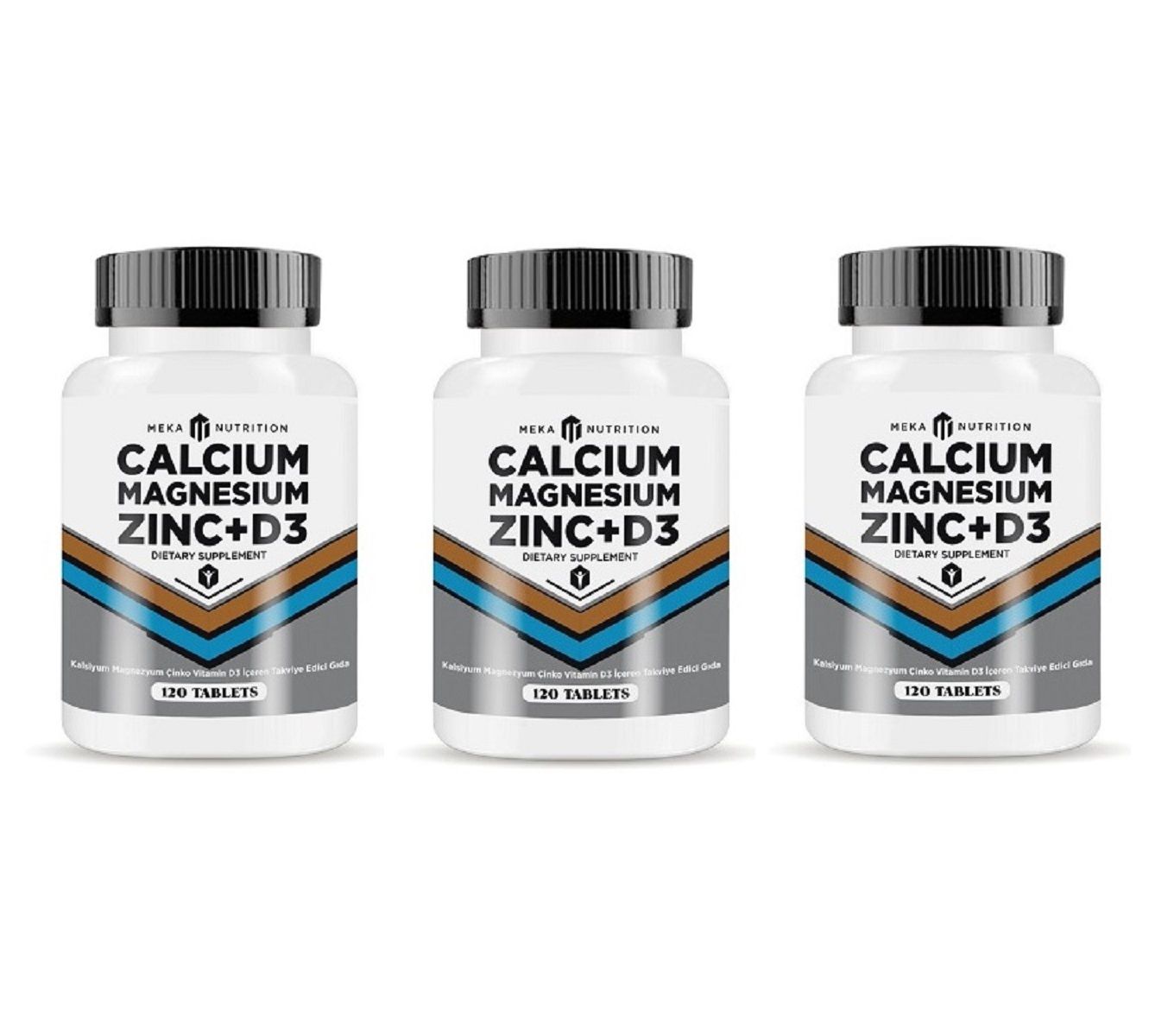Kalsiyum Magnesyum Zinc Vitamin D 120 Tablet 3 Kutu