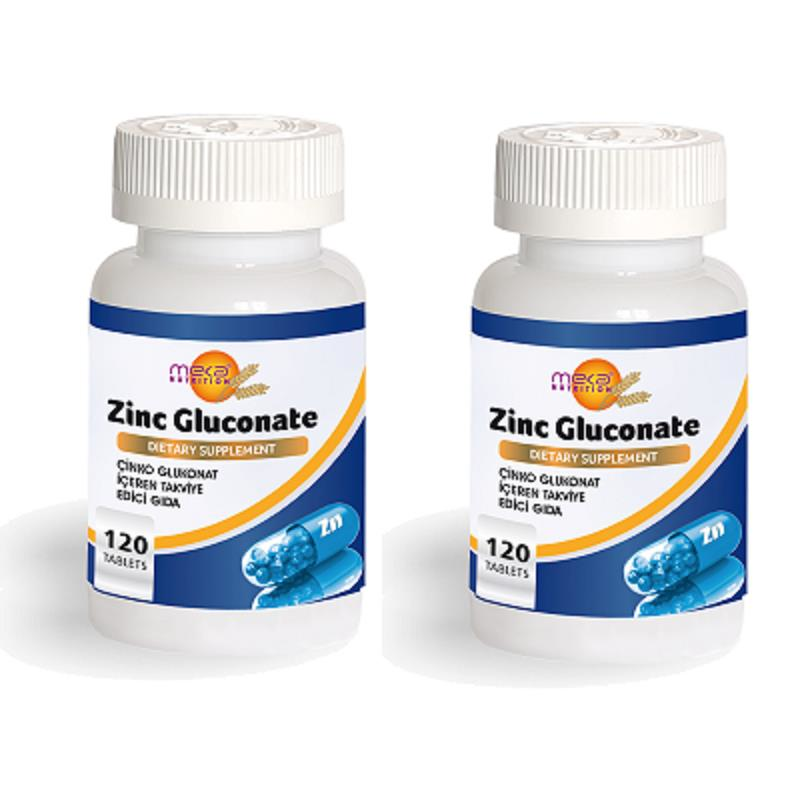 Zinc Gluconate 120 Tablet - Çinko Glukonat 2 Kutu