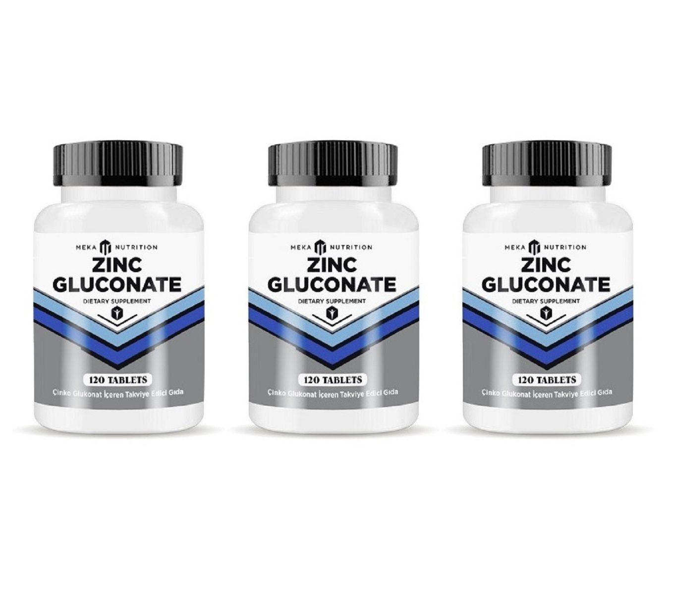 Zinc Gluconate 120 Tablet - Çinko Glukonat 3 Kutu