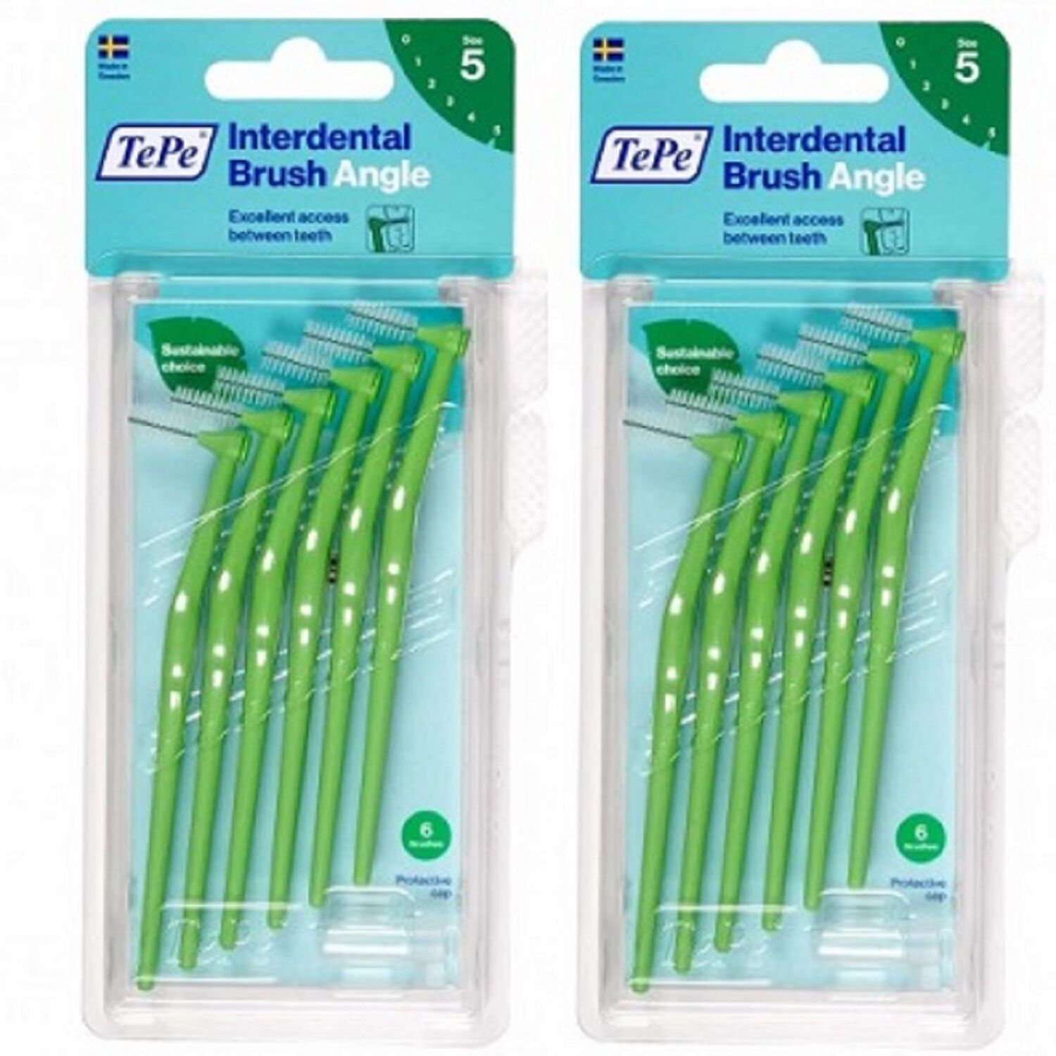 Angle Saplı Arayüz Fırçası 6 Lı Yeşil 0,8 Mm | 2 Adet