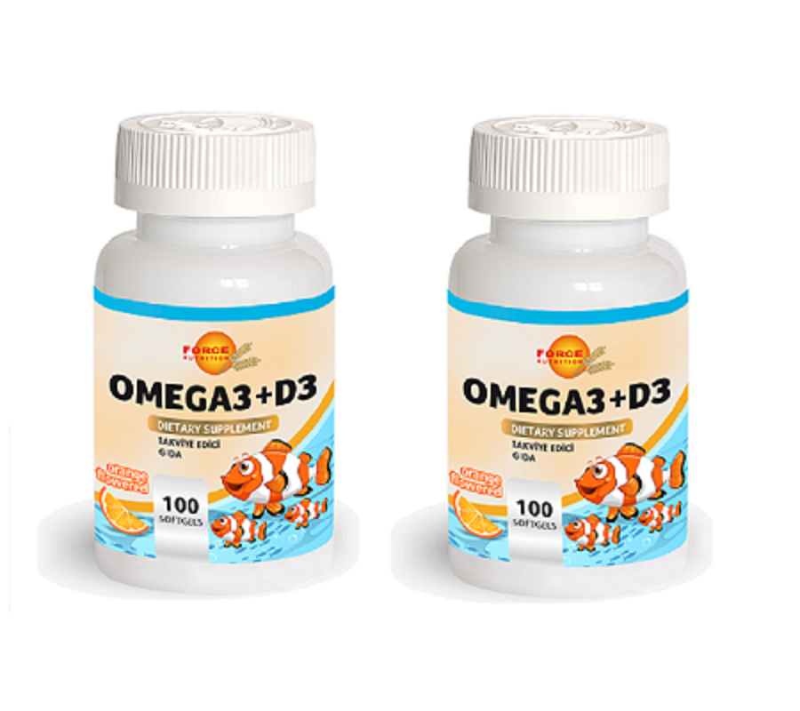Omega3+D3 100 Softgels | 2 Adet