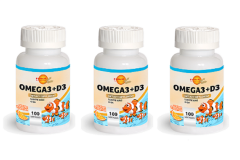 Omega3+D3 100 Softgels | 3 Adet