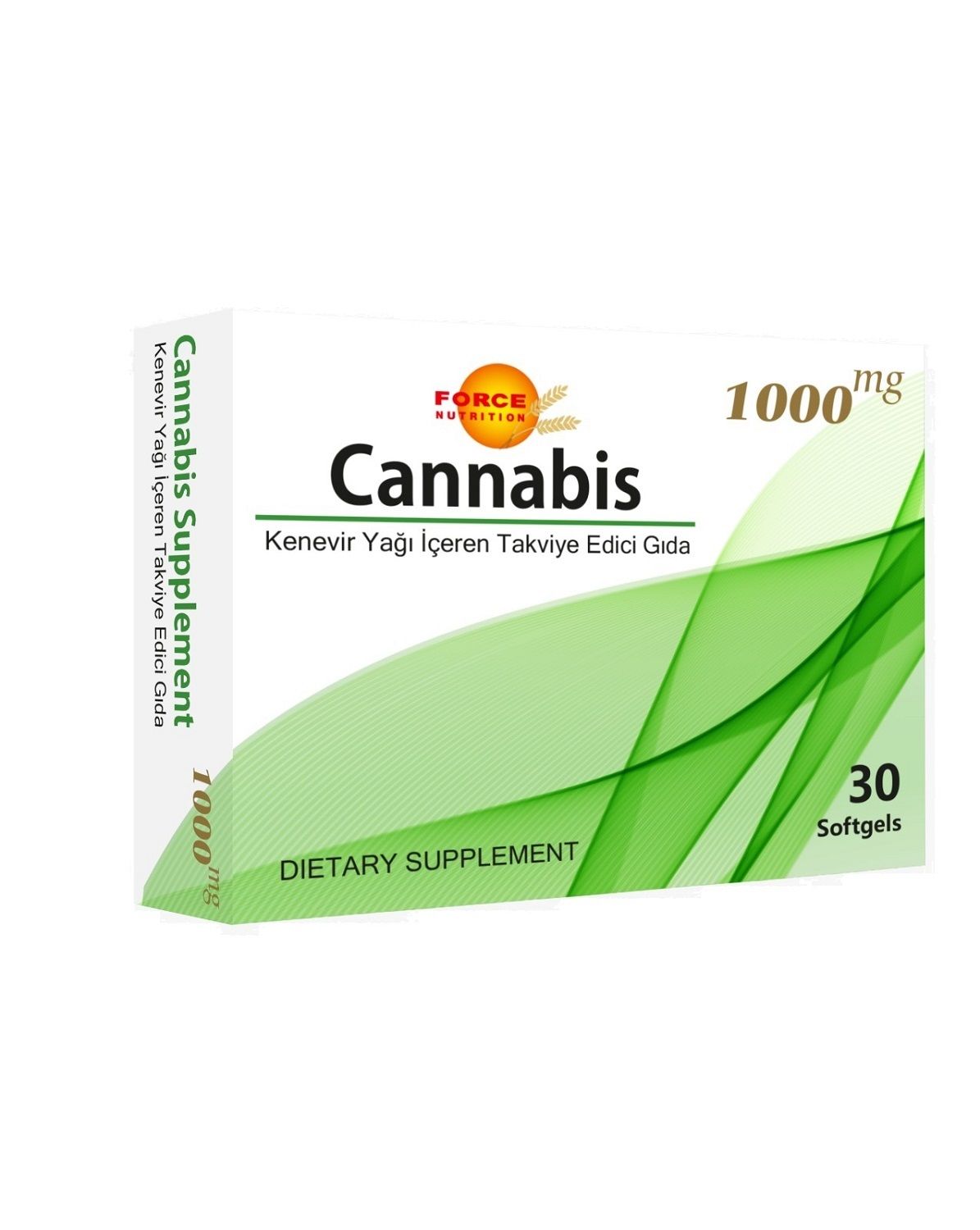 Cannabis Kenevir Tohumu Yağı 1000 Mg 30 Softgel