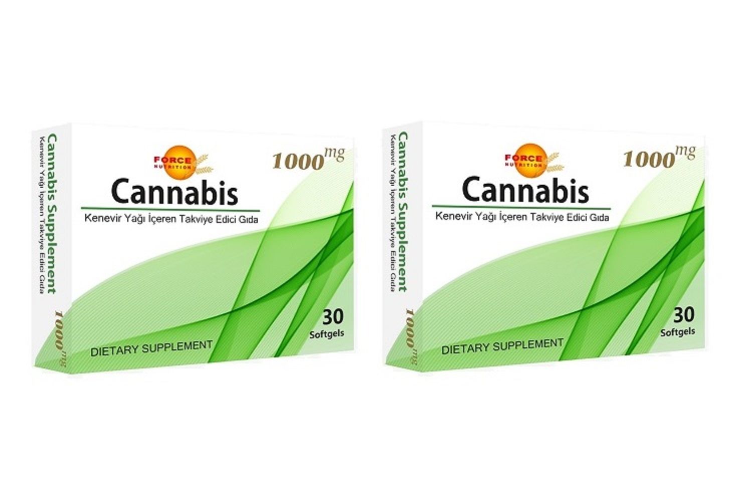 Cannabis Kenevir Tohumu Yağı 1000 Mg 30 Softgel | 2 Adet