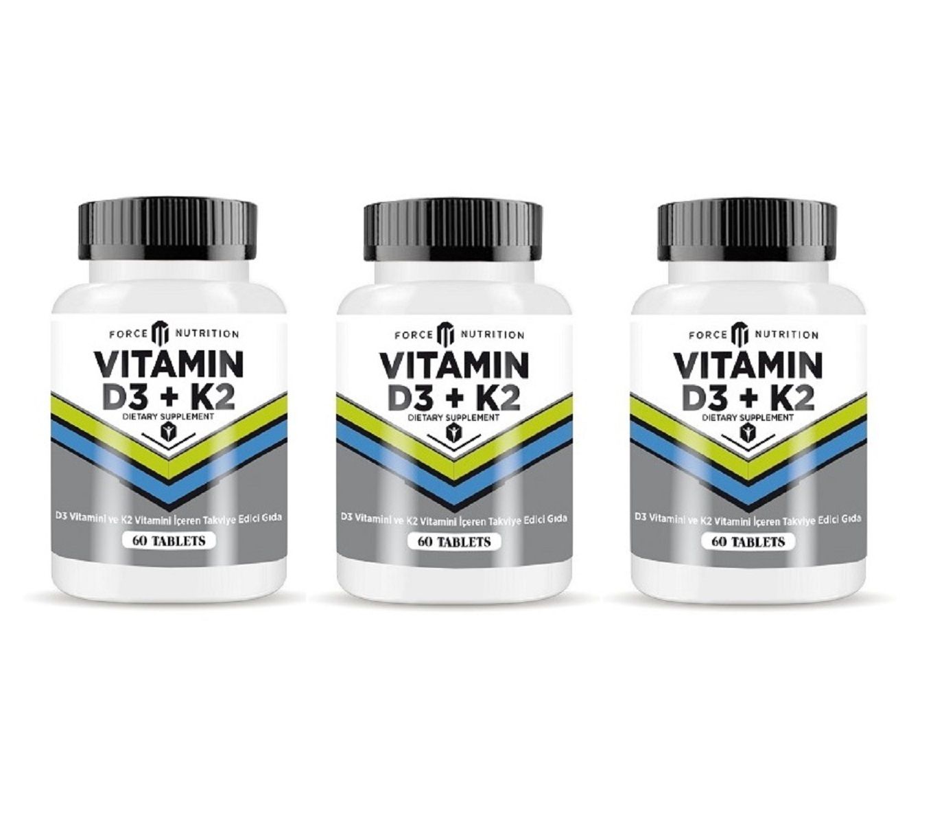 Vitamin D3 + K2 60 Tablet | 3 Adet