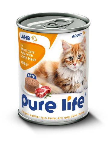 Pure Life Kuzulu Yetişkin Kedi Konservesi 400 Gr