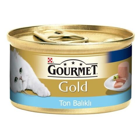 Gourmet Gold Ton Balıklı Kıyılmış Yetişkin Kedi Konservesi 85 Gr