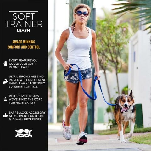 EzyDog Soft Trainer Large Kırmızı Köpek Gezdirme  Kayışı 25 mm 180 Cm