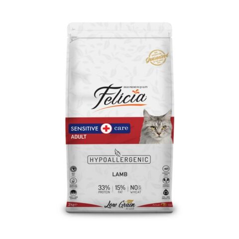 Felicia Hypo-Allergenic Kuzu Etli Düşük Tahıllı  Yetişkin Kedi Kuru Maması 12 Kg