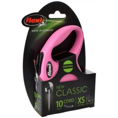 Flexi XS New Classic Otomatik Şerit Köpek Gezdirme Kayışı 3m (Pembe)