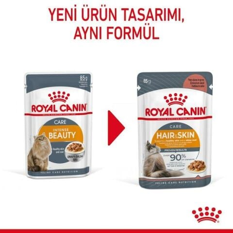 Royal Canin Gravy Hair&Skin Kedi Konserve  Maması 12x85 Gr