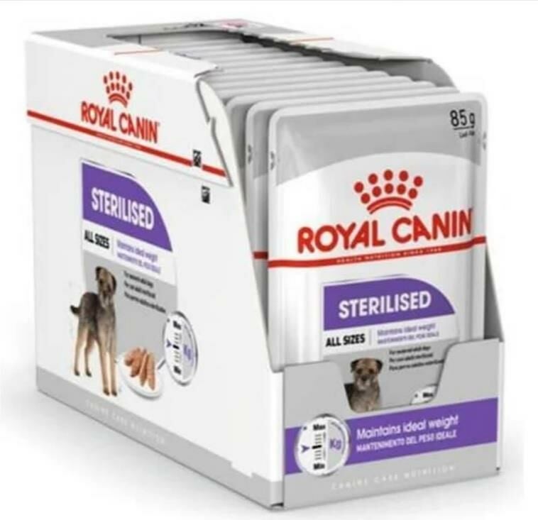 Royal Canin Sterilised Kısırlaştırılmış Köpek  Konserve Maması 12x85 Gr