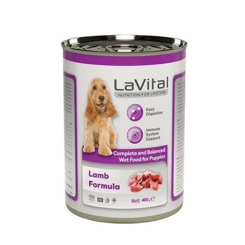 Lavital Puppy Kuzulu Bağışıklık Sistemi Destekleyici Yavru Köpek Konservesi 400gr