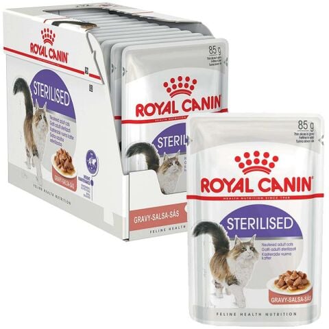 Royal Canin Sterilised Gravy Kısırlaştırılmış Kedi Konserve Maması 12x85 Gr