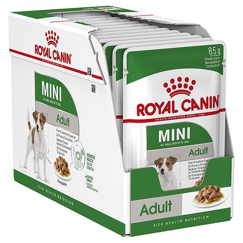 Royal Canin Mini Adult Yetişkin Köpek Konserve    Maması Pouch 12x85 Gr