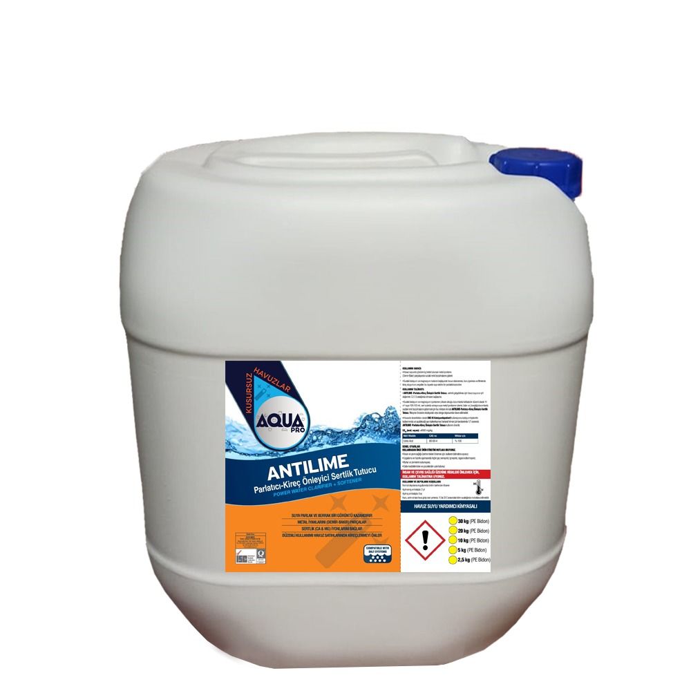 AquaPRO - ANTILIME Parlatıcı-Kireç Önleyici-Berraklaştırıcı - 20 kg