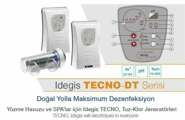 Idegis TECNO-DT21 Tuz Klor Jeneratörü - 21 gr.