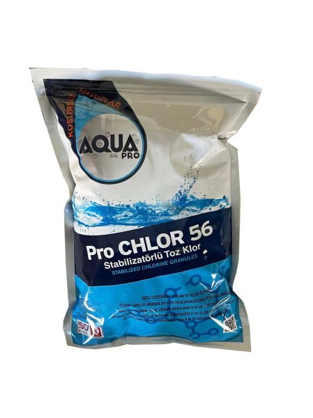 AquaPRO - ProCHLOR %56'lık Toz Klor - Stabilizatörlü - 2,5 kg