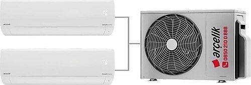 Arçelik Multi Sistem Duvar Tipi 2+1 İnverter 9+12 16000Btu Klima ZM16102-912