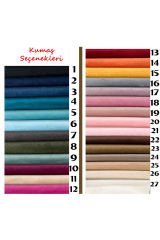 90 cm Yuvarlak Puf & Orta Sehpa Tamamı Kapitoneli (Düğmeli)