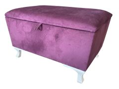 Sandıklı Puf(Bench)-Ayakucu Pufu-120cm-Kadife Kumaş-Tek Parça