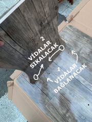 Mdflam Tekerli Orta Sehpa&Balkon Sehpası