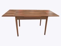 70X110 Cm Yanlardan Açılır Smart Masa-Ahşap Ayaklı-Ceviz
