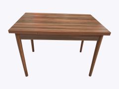 60X90 Cm Yanlardan Açılır Smart Masa-Ahşap Ayaklı-Ceviz