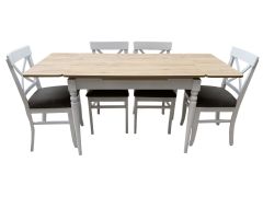 4 Adet Çapraz X Döşemeli + 70x110 Yanlardan Açılır Smart Masa