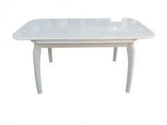 Muz Masa 80X120 Açılır Kapanır Lake Beyaz Ahşap