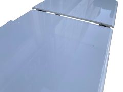 90x140 Tornalı Otomatik Açılır Ahşap Lake Beyaz Masa