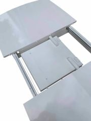 Pota Metal Ayaklı 110 cm Yuvarlak Ahşap Tablalı Masa Siyah Mermer+Gold Kaplama