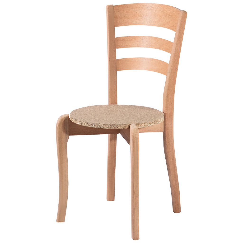 Papel Sandalye 3 Çıtalı Hâm & Cilasız