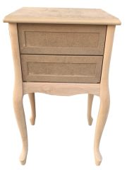 Lükens Ayaklı 2 Çekmeceli Komot & Komodin MDF+Ahşap