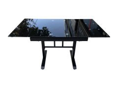70 x 80 Japon Ortadan Metal Ayaklı-Yanlardan Açılır Cam Masa
