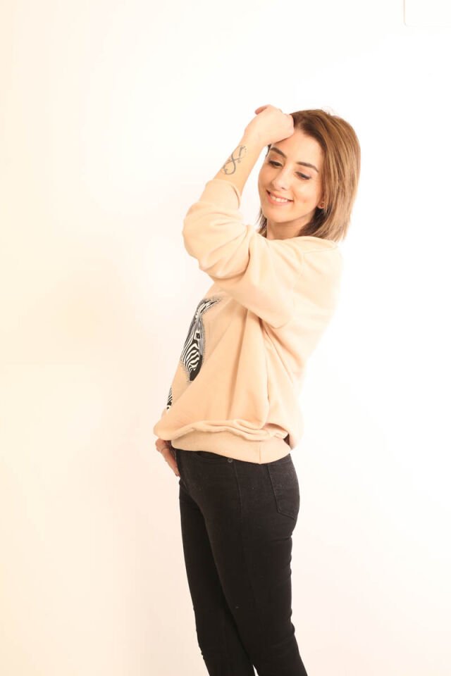 Zebralı Sweatshirt