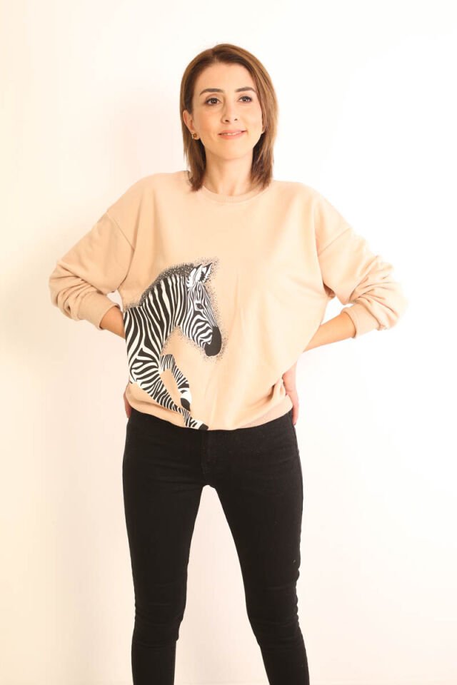 Zebralı Sweatshirt