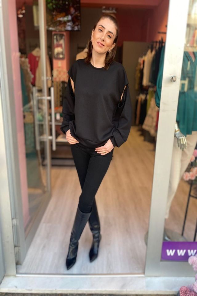 Kol Pencereli Sweat