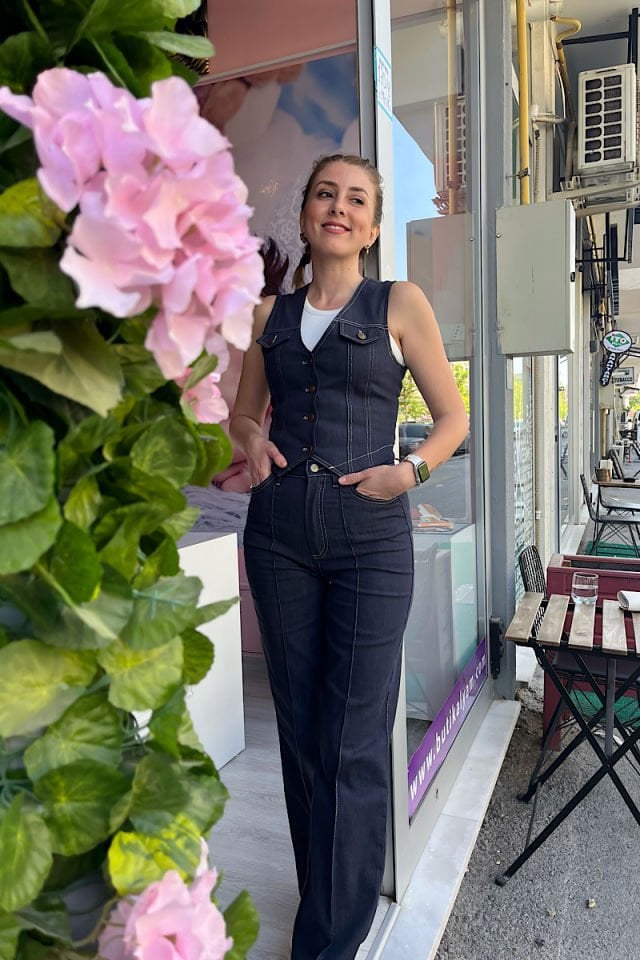 Yelekli Jean Takım