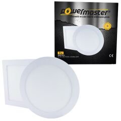 Powermaster 3W Sıva Altı 6500K Beyaz 74mm Yuvarlak İnce Spot Panel