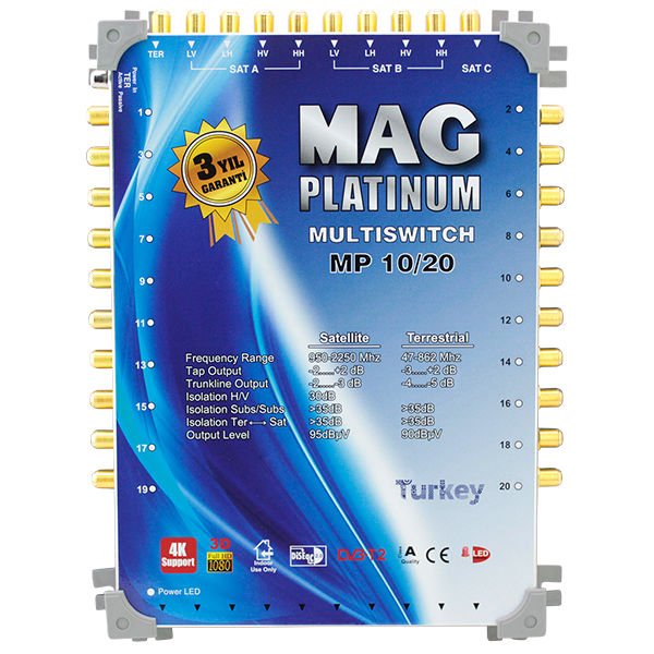 ﻿Mag Platinum 10-20 Sonlu Uydu Santrali + Adaptör