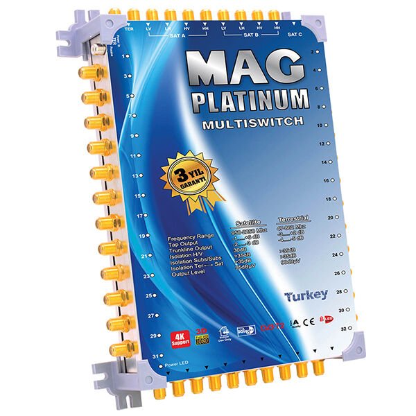 ﻿Mag Platinum 10-40 Sonlu Uydu Santrali + Adaptör